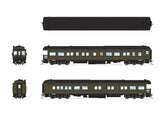 Heavyweight Business Car Observation - Ready to Run -- Painted, Unlettered (Clerestory Roof; Pullman Green, black)-2