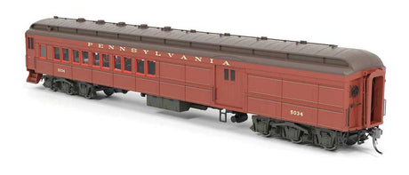PRR Class PB70 Coach-Baggage Combine - Ready to Run -- Pennsylvania Railroad #5047 "Pennsylvania" (1930s, Light Tuscan)