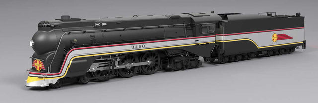 Streamlined 4-6-4 Hudson - Sound and DCC - Brass Hybrid Paragon4(TM) -- Freedom Train #3460 (Fantasy 1947 American Freedom Train, white, blue, red)