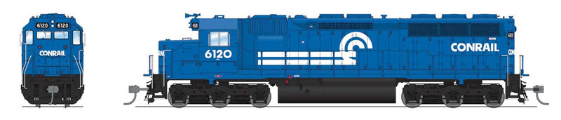 EMD SD45 Low-Nose - Standard DC - Stealth -- Conrail #6120 (blue, white)