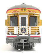 Business Car Observation - Ready to Run -- Union Pacific #119 "Kenefick" (Armour Yellow, gray; H.W.Bush Funeral Train-2