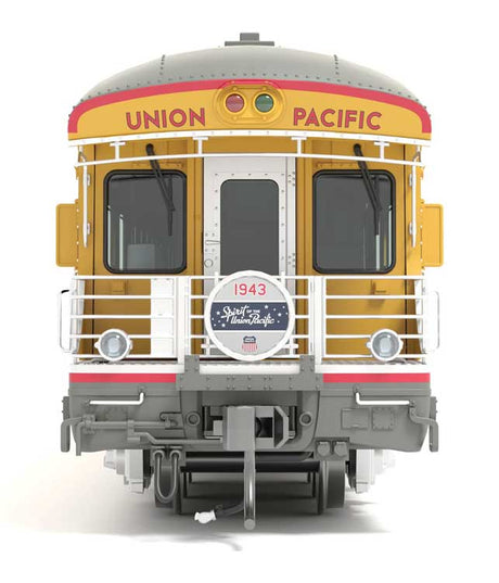 Business Car Observation - Ready to Run -- Union Pacific #119 "Kenefick" (Armour Yellow, gray; Spirit of the UP Drumh-3