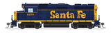 EMD GP30 - Sound and DCC - Paragon4(TM) -- Santa Fe #1263 (Bookend, blue, yellow, Large Lettering)-1