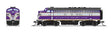 EMD F3A - Standard DC - Stealth -- Atlantic Coast Line #344 (purple, silver, yellow, black)-1