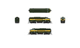 EMD F3A - Standard DC - Stealth -- Seaboard Air Line #4028 (green, yellow, red)-2