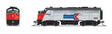 EMD F7A - Sound and DCC - Paragon4(TM) -- Amtrak #105 (Phase I, silver, red, blue, black, Arrow Logo)-1