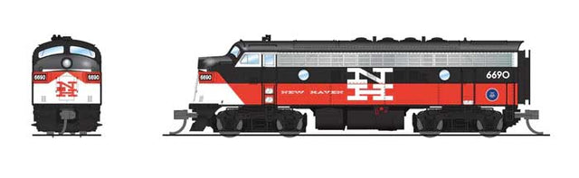 EMD F7A - Sound and DCC - Paragon4(TM) -- Connecticut Department of Transportation #6691 (NH McGinnis, black, red, whi-1
