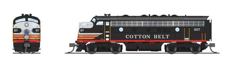 EMD F7A - Sound and DCC - Paragon4(TM) -- Cotton Belt SSW #931 (Black Widow, black, red)-1