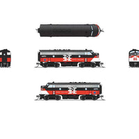 EMD F7A - Standard DC - Stealth -- Connecticut Department of Transportation #6690 (NH McGinnis, black, red, whi