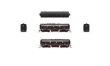 EMD F7B - Standard DC - Stealth -- Cotton Belt SSW #928 (Black Widow, black, red)-2