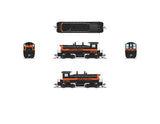EMD NW2 - Sound and DCC - Paragon4(TM) -- Indiana Harbor Belt #8824 (black, orange)-2