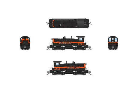EMD NW2 - Sound and DCC - Paragon4(TM) -- Indiana Harbor Belt #8824 (black, orange)-2
