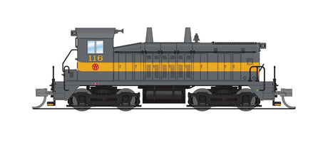 EMD NW2 - Sound and DCC - Paragon4(TM) -- New York, Ontario & Western #116 (gray, yellow, orange)-1