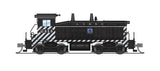 EMD NW2 - Standard DC - Stealth -- Santa Fe #2414 (Zebra Stripe; black, white)-1