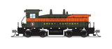 EMD NW2 - Standard DC - Stealth -- Great Northern #159 (Simplified, Omaha Orange, green)-1