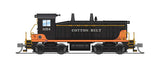 EMD SW7 - Sound and DCC - Paragon4(TM) -- Cotton Belt SSW #1057 (black, orange)-1