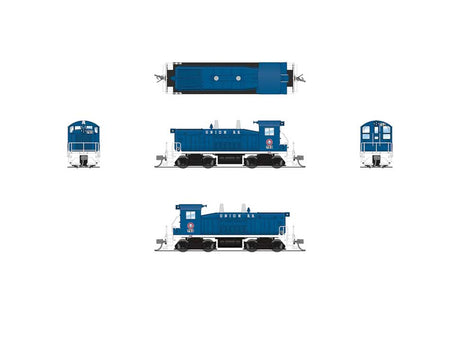 EMD SW7 - Sound and DCC - Paragon4(TM) -- Union Railroad #705 (blue, white, red)-2