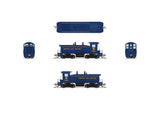 EMD SW7 - Standard DC - Stealth -- Norfolk & Western #3358 (blue, yellow, Hamburger Logo)-2