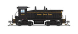 EMD SW7 - Standard DC - Stealth -- Nickel Plate Road #230 (black, yellow)-1