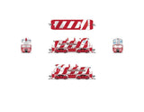 EMD SW7 - Standard DC - Stealth -- Santa's Workshop #2 (Christmas, red, white)-2