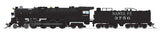 Santa Fe 4-8-4 Northern - Standard DC - Stealth -- Santa Fe #3759 (In-Service, black, silver, white)-1