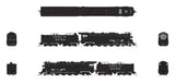 Santa Fe 4-8-4 Northern - Standard DC - Stealth -- Santa Fe #3759 (In-Service, black, silver, white)-2