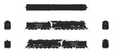 Santa Fe 4-8-4 Northern - Standard DC - Stealth -- Santa Fe #3759 (2020s Kingman, AZ Display Scheme, black, silver, white)-2