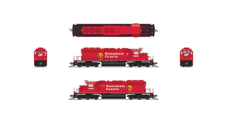 EMD SD40-2 Low Nose - Sound and DCC - Paragon4 -- Canadian Pacific #6606 (red, white, Golden Beaver Logo)-2