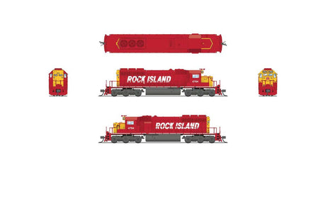 EMD SD40-2 Low Nose - Sound and DCC - Paragon4 -- Rock Island #4794 (red, yellow, white)-2