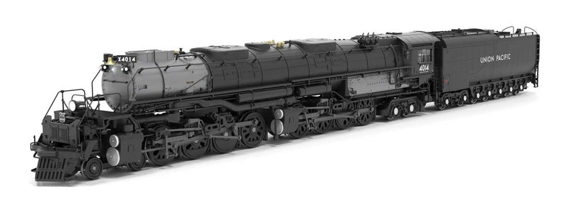 4-8-8-4 Big Boy, 2024 Appearance, Oil Tender - Standard DC - Stealth -- Union Pacific #4014 (black, graphite, PTC)-1