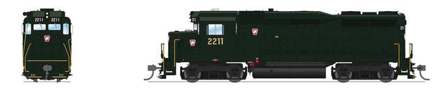 EMD GP30 Low Nose - Standard DC - Stealth -- Pennsylvania Railroad #2211 (Brunswick Green, small red Keystone)
