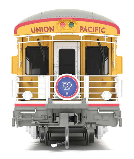 Business Car Observation UP #101 - Ready to Run -- Union Pacific #101 "Lone Star" (Armour Yellow, gray, red, blue; "150 Years")-3