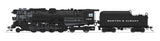 Class A1a Lima 2-8-4 Berkshire - Standard DC - Stealth Hybrid -- Boston & Albany #1410 (Early 1940s, black, graphite)-1