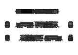 Class A1a Lima 2-8-4 Berkshire - Standard DC - Stealth Hybrid -- Boston & Albany #1405 (Post 1946, black, graphite)-2