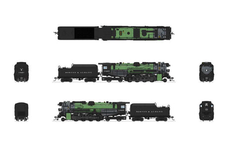 Class A1b Lima 2-8-4 Berkshire - Sound and DCC - Paragon4 Hybrid -- Boston & Albany #1426 (1930s, green, black, graphite)-2