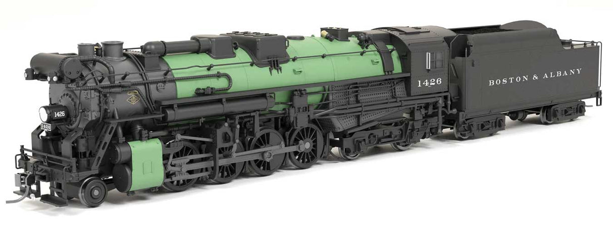 Class A1b Lima 2-8-4 Berkshire - Standard DC - Stealth Hybrid -- Boston & Albany #1426 (1930s, green, black, graphite)-1