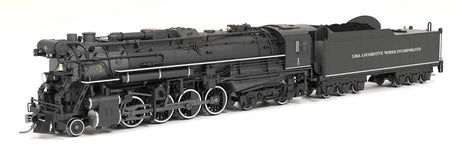 Lima 2-8-4 Berkshire - Standard DC - Stealth Hybrid -- Lima Locomotive Works #1 (black, graphite)-1