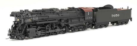 Lima 2-8-4 Berkshire - Sound and DCC - Paragon4 Hybrid -- Illinois Central #7050 (black, graphite, Tuscan)-1