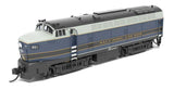 Baldwin RF16 Sharknose Powered A-Unpowered B Set - Sound and DCC - Paragon4 -- Baltimore & Ohio #851A, 851X (blue, gray, black)-1