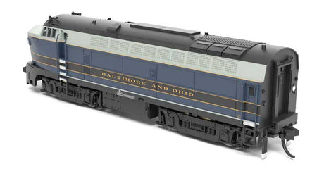 Baldwin RF16 Sharknose Powered A-Unpowered B Set - Sound and DCC - Paragon4 -- Baltimore & Ohio #851A, 851X (blue, gray, black)-2