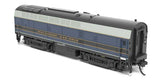 Baldwin RF16 Sharknose Powered A-Unpowered B Set - Standard DC - Stealth -- Baltimore & Ohio #851A, 851X (blue, gray, black)-4