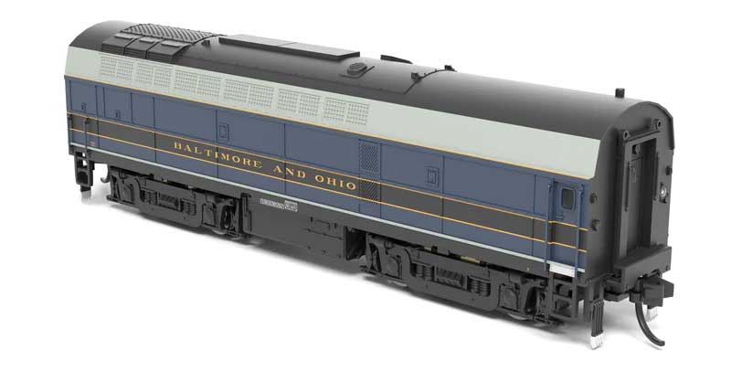 Baldwin RF16B Sharknose - Standard DC - Stealth -- Baltimore & Ohio #857X (blue, gray, black)-2