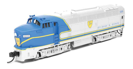 Baldwin RF16A Sharknose - Sound and DCC - Paragon4 -- Delaware & Hudson #1216 (silver, blue, yellow)-1