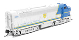 Baldwin RF16A Sharknose - Standard DC - Stealth -- Delaware & Hudson #1205 (silver, blue, yellow)-2