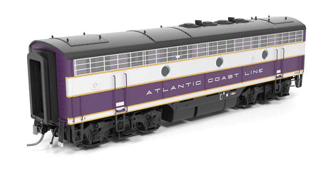 EMD F3 A-Unpowered B Set - Standard DC - Stealth -- Atlantic Coast Line #339, 339B (purple, wilver, yellow)-2