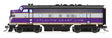 EMD F3A - Sound and DCC - Paragon4(TM) -- Atlantic Coast Line #344 (purple, silver, yellow)-1