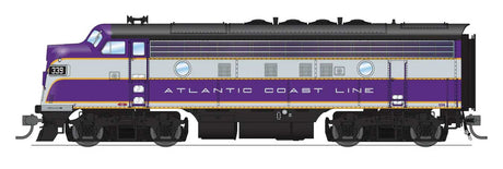 EMD F3A - Sound and DCC - Paragon4(TM) -- Atlantic Coast Line #344 (purple, silver, yellow)-1