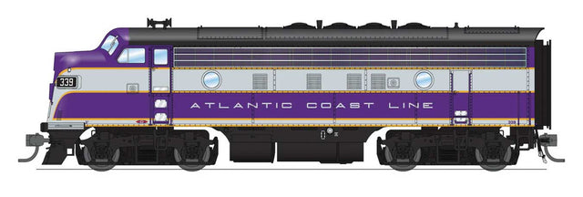 EMD F3A - Sound and DCC - Paragon4(TM) -- Atlantic Coast Line #344 (purple, silver, yellow)-1