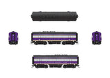 EMD F3B - Sound and DCC - Paragon4(TM) -- Atlantic Coast Line #343B (purple, silver, yellow)-2