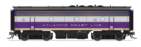 EMD F3B - Standard DC - Stealth -- Atlantic Coast Line #343B (purple, silver, yellow)-1